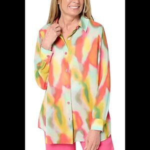 Brandis Women's Dress Out Loud Serving Curvy Bestie Shirt Kaleidoscope - Regular